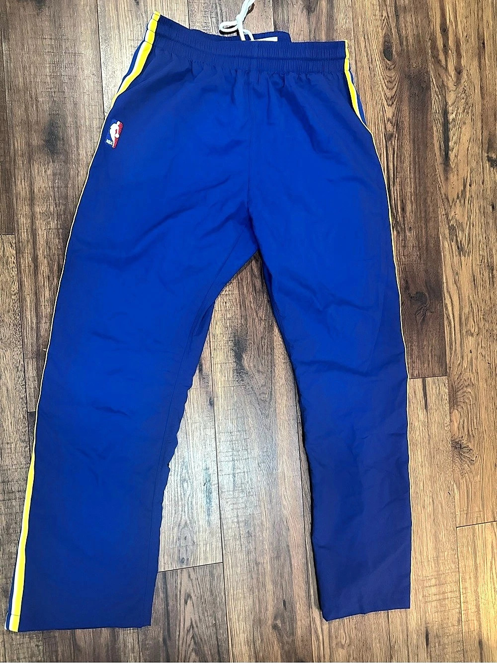Hardwood Classics Golden State Warriors pants Blue & Yellow size large